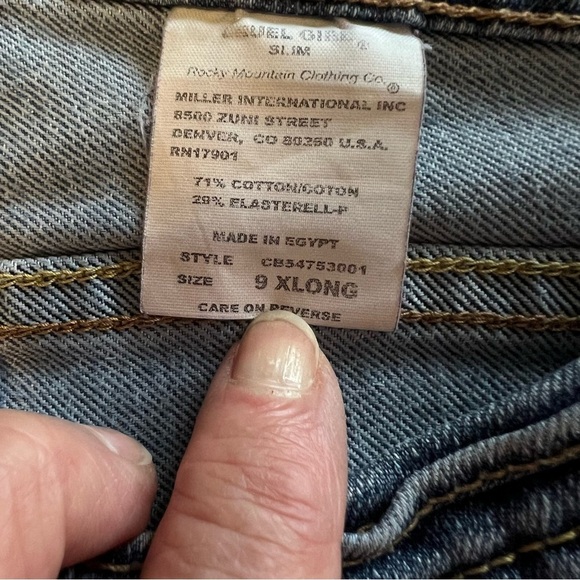 Cruel Girl Sz 9 XLong Cowgirl Jeans Boot Cut Medium Wash Denim - Picture 8 of 9